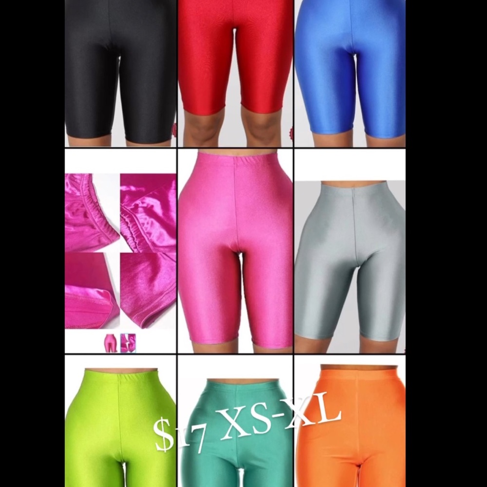 Candy coated bikers a spandex polyester material